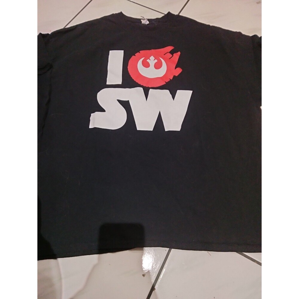 I LOVE STAR WARS T-SHIRT 3XL Black